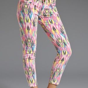 Current Elliott ‘neon arrow’ stiletto jeans 27